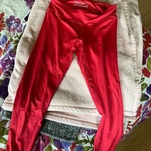 Flex Crop Legging Scarlet Size Large Outdoor Voices